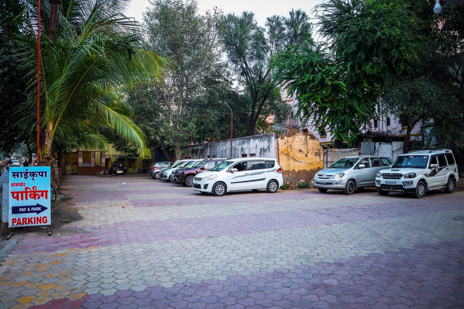 Hotel parking area