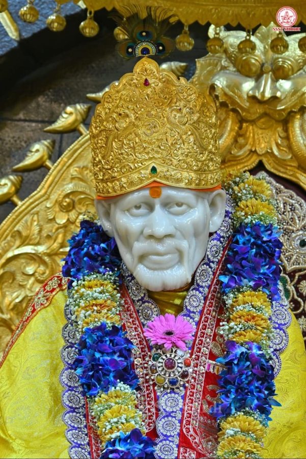 Shri Saibaba at the Samadhi Mandir, Shirdi